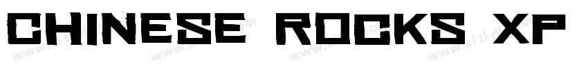 Chinese Rocks Xp Bol字体转换